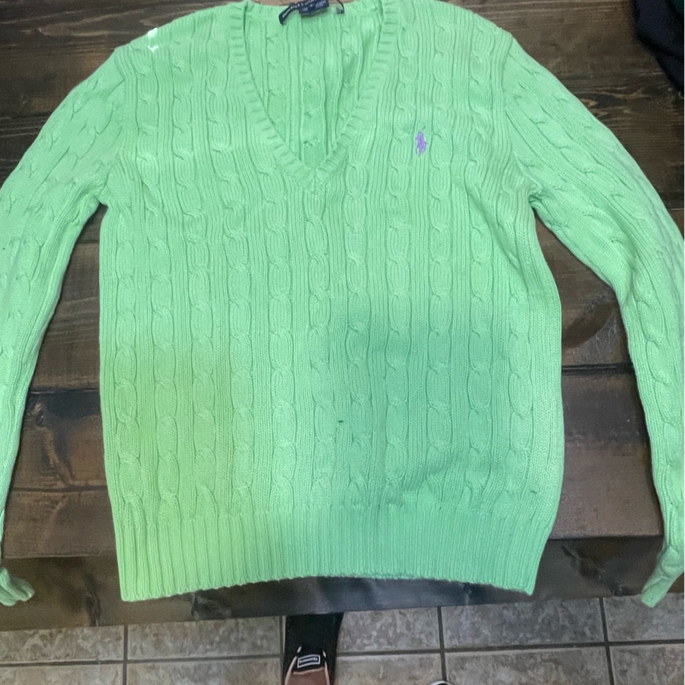 Ralph Lauren size small light green sweater
